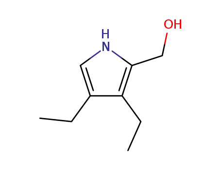 Molecular Structure of 159428-02-1 (α-(Hydroxymethyl)-3,4-diethylpyrrole)