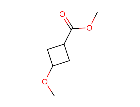 Molecular Structure of 342616-69-7 (Cyclobutanecarboxylic acid, 3-methoxy-, methyl ester (9CI))