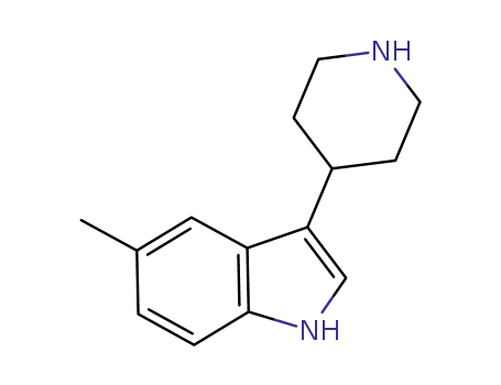 Molecular Structure of 149669-44-3 (5-METHYL-3-PIPERIDIN-4-YL-1H-INDOLE HCL)