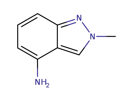 Molecular Structure of 82013-51-2 (2-METHYL-2H-INDAZOL-4-YLAMINE)
