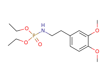 Molecular Structure of 7761-63-9 (N-[2-(3,4-Dimethoxyphenyl)ethyl]amidophosphoric acid diethyl ester)
