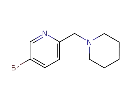 Molecular Structure of 364794-78-5 (5-BROMO-2-PIPERIDIN-1-YLMETHYL-PYRIDINE)