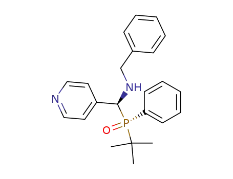 (+)-1-(N-benzylamino)-1-(4-pyridyl)-(S)-methyl-tert-butylphenyl-(S)-phosphine oxide