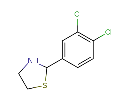 Molecular Structure of 83522-13-8 (Thiazolidine, 2-(3,4-dichlorophenyl)-)