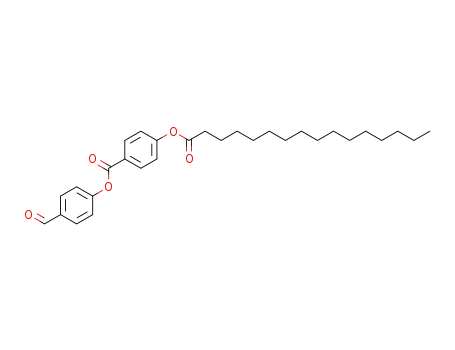 Molecular Structure of 920977-95-3 (Benzoic acid, 4-[(1-oxohexadecyl)oxy]-, 4-formylphenyl ester)