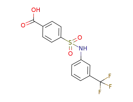 Molecular Structure of 321979-21-9 (4-(3-TRIFLUOROMETHYL-PHENYLSULFAMOYL)-BENZOIC ACID)
