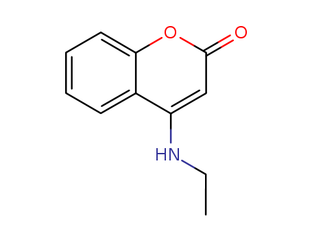 Molecular Structure of 132815-41-9 (2H-1-Benzopyran-2-one, 4-(ethylamino)-)
