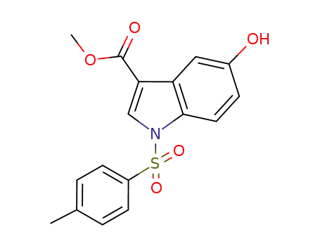 1H-INDOLE-3-CARBOXYLIC ACID, 5-HYDROXY-1-[(4-METHYLPHENYL)SULFONYL]-, METHYL ESTER