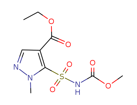 1H-Pyrazole-4-carboxylicacid, 5-[[(methoxycarbonyl)amino]sulfonyl]-1-methyl-, ethyl ester