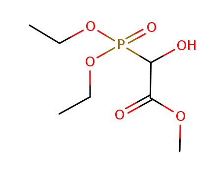 Molecular Structure of 918410-67-0 (Acetic acid, 2-(diethoxyphosphinyl)-2-hydroxy-, methyl ester)