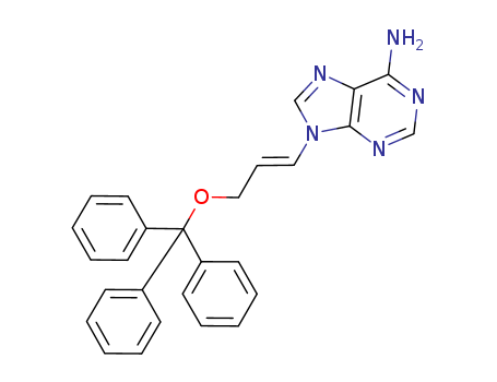 Molecular Structure of 156518-68-2 (9H-Purin-6-amine, 9-[3-(triphenylmethoxy)-1-propenyl]-, (E)-)