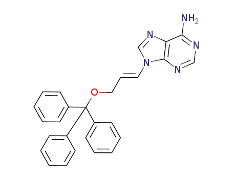 Molecular Structure of 156518-68-2 (9H-Purin-6-amine, 9-[3-(triphenylmethoxy)-1-propenyl]-, (E)-)