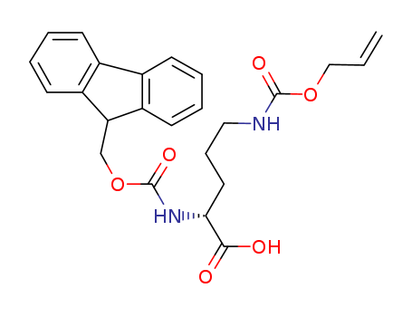 D-Ornithine,N2-[(9H-fluoren-9-ylmethoxy)carbonyl]-N5-[(2-propen-1-yloxy)carbonyl]-