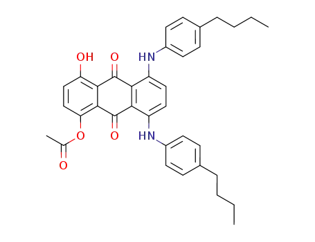 Acetic acid 5,8-bis-(4-butyl-phenylamino)-4-hydroxy-9,10-dioxo-9,10-dihydro-anthracen-1-yl ester