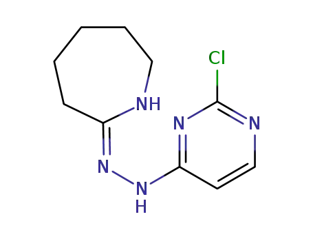 Molecular Structure of 917757-17-6 (2H-Azepine, 7-[2-(2-chloro-4-pyrimidinyl)hydrazinyl]-3,4,5,6-tetrahydro-)