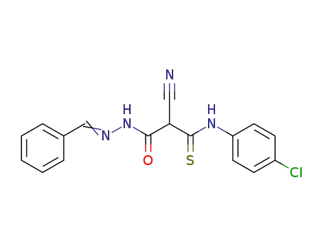 N-(p-chlorophenyl)cyanomalonothioamic benzylidenehydrazide