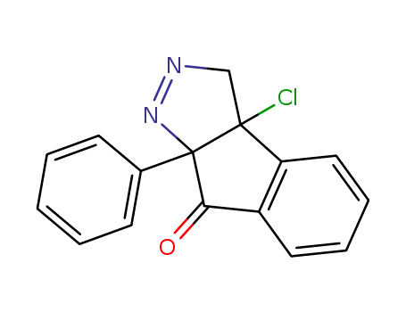 Indeno[2,1-c]pyrazol-8(3H)-one, 3a-chloro-3a,8a-dihydro-8a-phenyl-