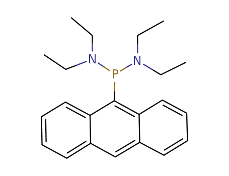 Molecular Structure of 925428-12-2 (9-anthryl-bis(diethylamino)phosphine)