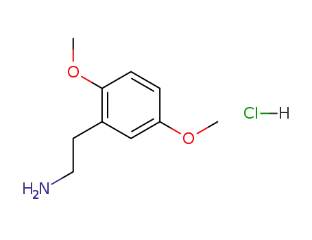 Molecular Structure of 3166-74-3 (2,5-Dimethoxyphenethylamine hydrochloride)