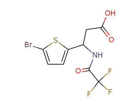 3-(5-Bromo-2-thienyl)-3-[(2,2,2-trifluoroacetyl)-amino]propanoic acid