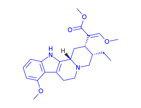 Indolo[2,3-a]quinolizine-2-aceticacid, 3-ethyl-1,2,3,4,6,7,12,12b-octahydro-8-methoxy-a-(methoxymethylene)-, methylester, (aE,2S,3S,12bS)-