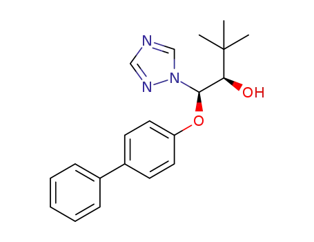 Molecular Structure of 98169-49-4 ((1S,2R)-1-(biphenyl-4-yloxy)-3,3-dimethyl-1-(1H-1,2,4-triazol-1-yl)butan-2-ol)