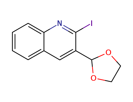 Quinoline, 3-(1,3-dioxolan-2-yl)-2-iodo-