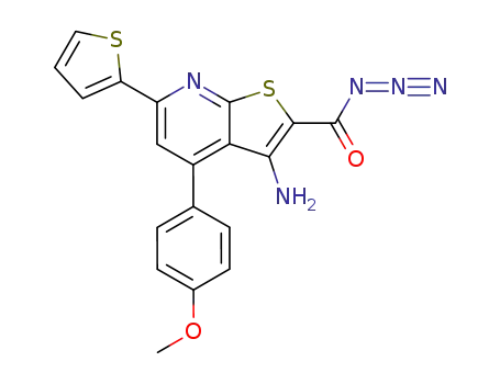Thieno[2,3-b]pyridine-2-carbonyl azide,
3-amino-4-(4-methoxyphenyl)-6-(2-thienyl)-