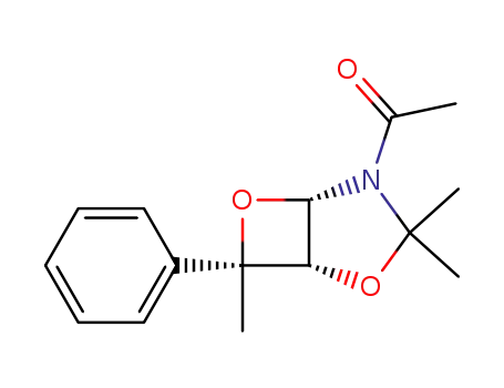 4-Acetyl-3,3,7-trimethyl-7-endo-phenyl-2,6-dioxa-4-azabicycl<3.2.0>heptan