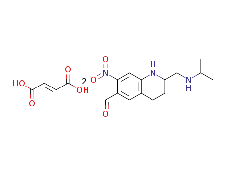 2-(Isopropylamino-methyl)-7-nitro-1,2,3,4-tetrahydro-quinoline-6-carbaldehyde; compound with (E)-but-2-enedioic acid