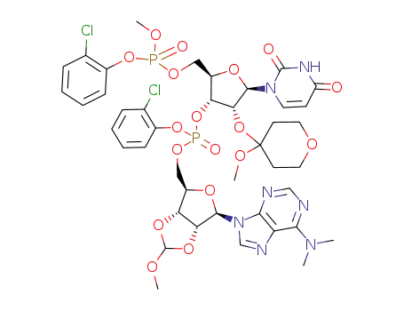 C<sub>42</sub>H<sub>49</sub>Cl<sub>2</sub>N<sub>7</sub>O<sub>18</sub>P<sub>2</sub>