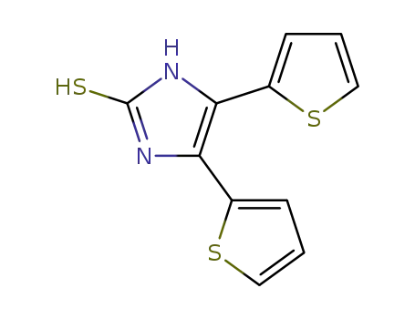 Molecular Structure of 67947-42-6 (2-mercapto-4,5-bis-(thien-2-yl)-imidazole)