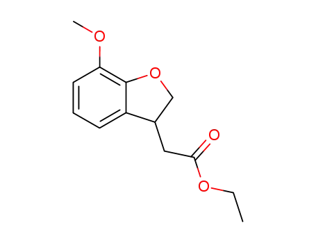 7-Methoxy-2,3-dihydrobenzofuran-3-essigsaeureaethylester
