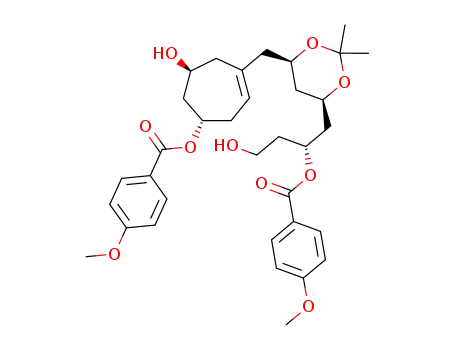 (1S,6S)-6-hydroxy-4-{{(4R,6R)-6-{(2R)-4-hydroxy-2-[(4-methoxybenzoyl)oxy]butyl}-2,2-dimethyl-1,3-dioxan-4-yl}methyl}cyclohept-3-en-1-yl 4-methoxybenzoate