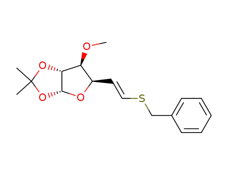 (E)-S-benzyl-6-didesoxy-5,6-O-isopropylidene-1,2-O-methyl-3-α-D-xylo-hexeno-5-thio-6-furannose