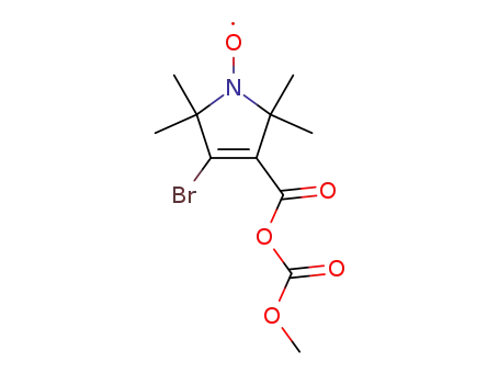 1-oxyl-3-bromo-2,2,5,5-tetramethyl-Δ<sup>3</sup>-pyrrolin-4-carboxylic acid and methoxycarbonic acid mixed anhydride