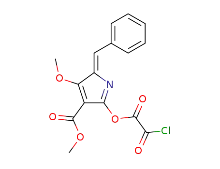 2-Chlorooxalyloxy-4-methoxy-5-[1-phenyl-meth-(Z)-ylidene]-5H-pyrrole-3-carboxylic acid methyl ester