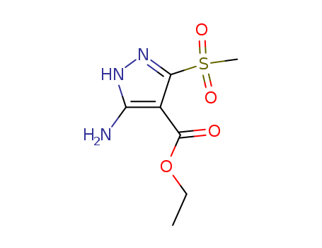 1H-Pyrazole-4-carboxylic acid, 3-amino-5-(methylsulfonyl)-, ethyl ester
