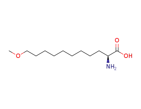Molecular Structure of 634585-81-2 (Undecanoic acid, 2-amino-11-methoxy-, (2S)-)