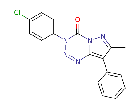 3-(4-Chlorphenyl)-7-methyl-8-phenyl-pyrazolo<5,1-d>-1,2,3,5-tetrazin-4(3H)-on