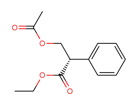 (S)-3-acetoxy-2-phenylpropionic acid ethyl ester