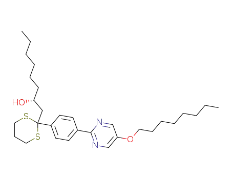 (R)-1-{2-[4-(5-Octyloxy-pyrimidin-2-yl)-phenyl]-[1,3]dithian-2-yl}-octan-2-ol
