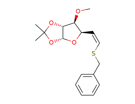 (Z)-S-benzyl-6-didesoxy-5,6-O-isopropylidene-1,2-O-methyl-3-α-D-xylo-hexeno-5-thio-6-furannose