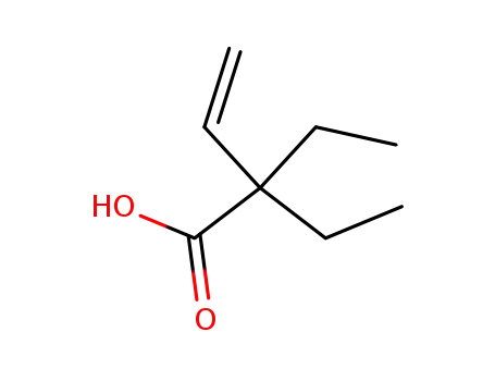 Molecular Structure of 38477-05-3 (2,2-Diethyl-3-butenoic acid)