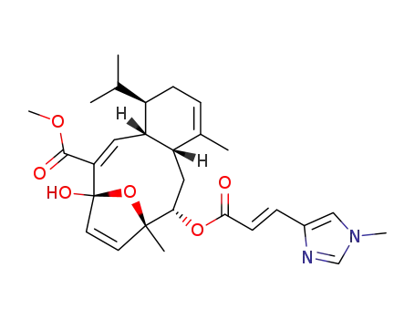 7,10-Epoxybenzocyclodecene-6-carboxylicacid,3,4,4a,7,10,11,12,12a-octahydro-7-hydroxy-1,10-dimethyl-4-(1-methylethyl)-11-[[(2E)-3-(1-methyl-1H-imidazol-4-yl)-1-oxo-2-propen-1-yl]oxy]-,methyl ester, (4R,4aS,5E,7R,10S,11S,12aR)-