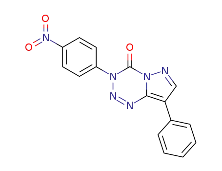 3-(4-Nitrophenyl)-8-phenyl-pyrazolo<5,1-d>-1,2,3,5-tetrazin-4(3H)-on