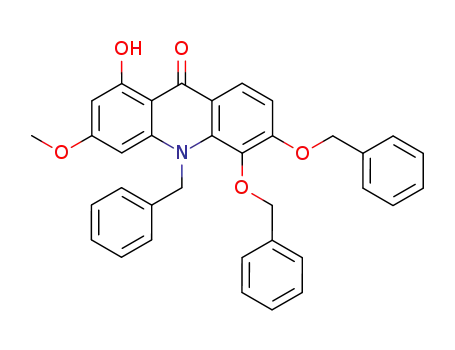 10-benzyl-5,6-dibenzyloxy-1-hydroxy-3-methoxy-9(10H)-acridone
