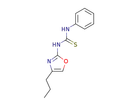 Molecular Structure of 97600-09-4 (N-phenyl-N'-(4-propyloxazol-2-yl)thiourea)