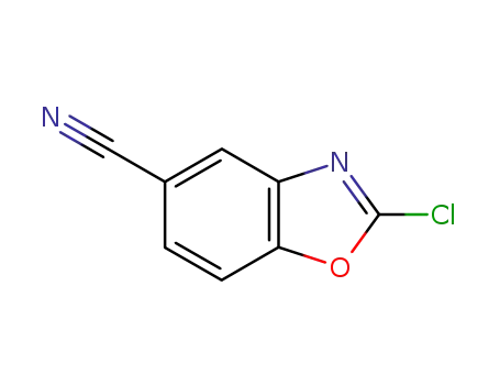 Molecular Structure of 114997-92-1 (2-Chloro-1,3-benzoxazole-5-carbonitrile)