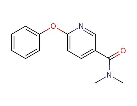 Molecular Structure of 595576-47-9 (3-Pyridinecarboxamide, N,N-dimethyl-6-phenoxy-)